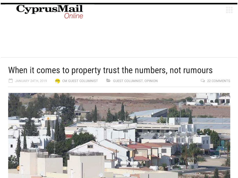 When it comes to property trust the numbers, not rumours